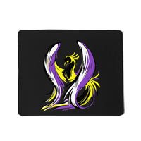 Non Binary Pride Flag Colors Support Mousepad