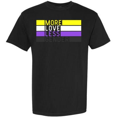 Non Binary Pride, NB More Love Less Gender, LGBTQ Nonbinary Garment-Dyed Heavyweight T-Shirt