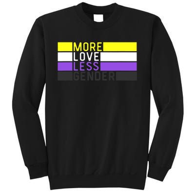 Non Binary Pride, NB More Love Less Gender, LGBTQ Nonbinary Sweatshirt