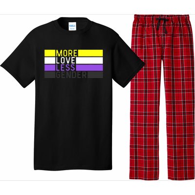 Non Binary Pride, NB More Love Less Gender, LGBTQ Nonbinary Pajama Set