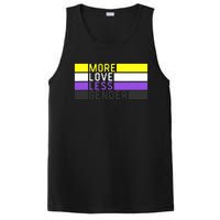 Non Binary Pride, NB More Love Less Gender, LGBTQ Nonbinary PosiCharge Competitor Tank