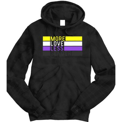 Non Binary Pride, NB More Love Less Gender, LGBTQ Nonbinary Tie Dye Hoodie