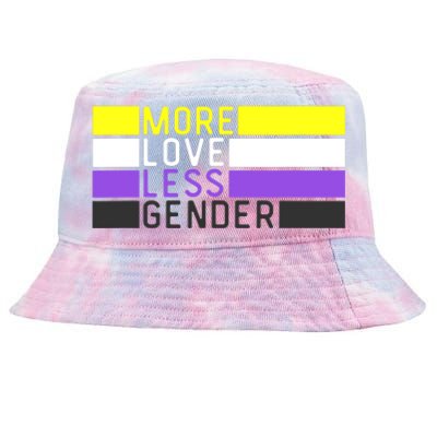 Non Binary Pride, NB More Love Less Gender, LGBTQ Nonbinary Tie-Dyed Bucket Hat