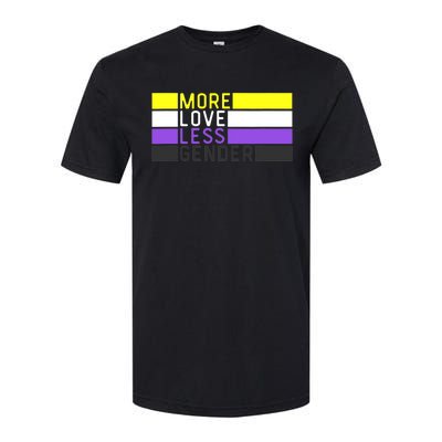 Non Binary Pride, NB More Love Less Gender, LGBTQ Nonbinary Softstyle CVC T-Shirt