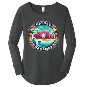 Nassau Bahamas Paradise Cruise Destination Island Women's Perfect Tri Tunic Long Sleeve Shirt