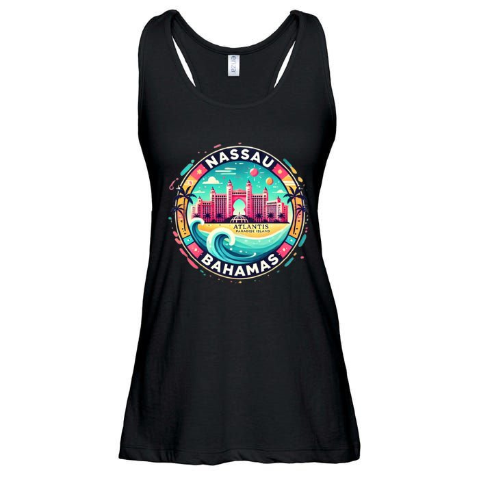 Nassau Bahamas Paradise Cruise Destination Island Ladies Essential Flowy Tank