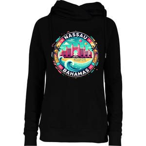 Nassau Bahamas Paradise Cruise Destination Island Womens Funnel Neck Pullover Hood