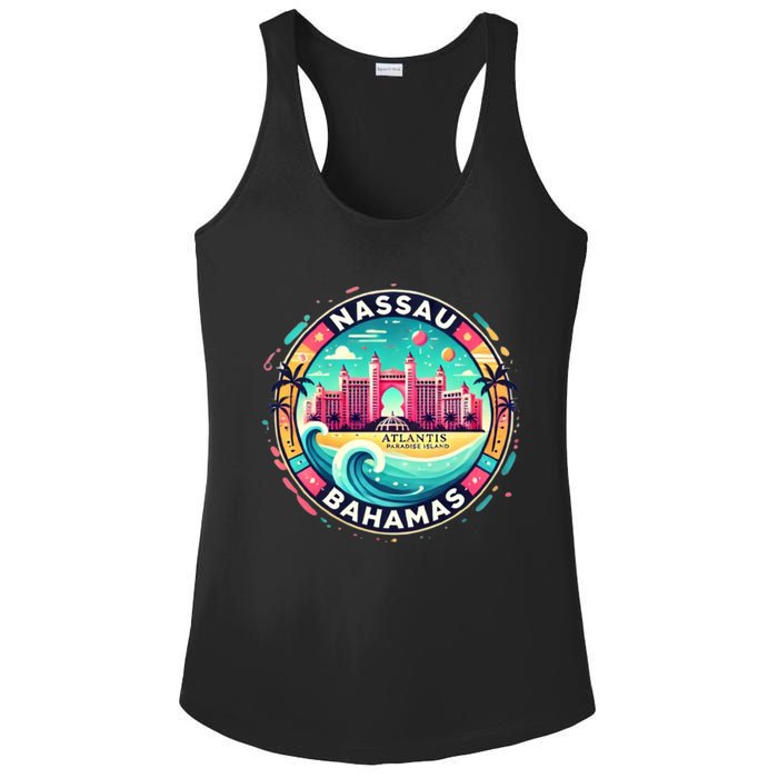 Nassau Bahamas Paradise Cruise Destination Island Ladies PosiCharge Competitor Racerback Tank