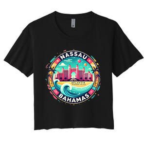 Nassau Bahamas Paradise Cruise Destination Island Women's Crop Top Tee