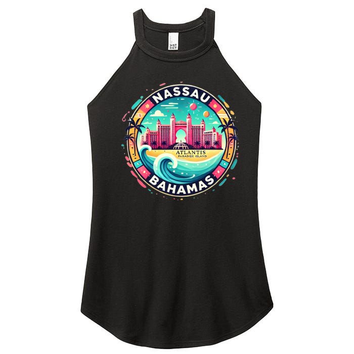 Nassau Bahamas Paradise Cruise Destination Island Women's Perfect Tri Rocker Tank