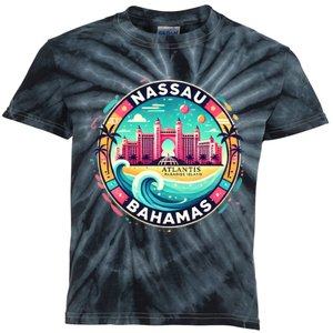 Nassau Bahamas Paradise Cruise Destination Island Kids Tie-Dye T-Shirt