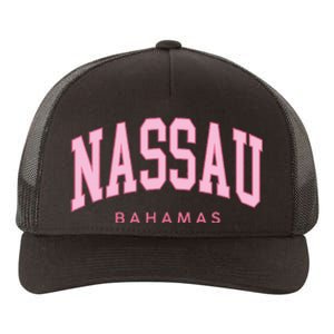 Nassau Bahamas Preppy Retro Throwback Souvenir Yupoong Adult 5-Panel Trucker Hat