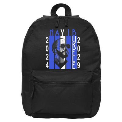 Nayib Bukele Presidente De El Salvador 2024 16 in Basic Backpack