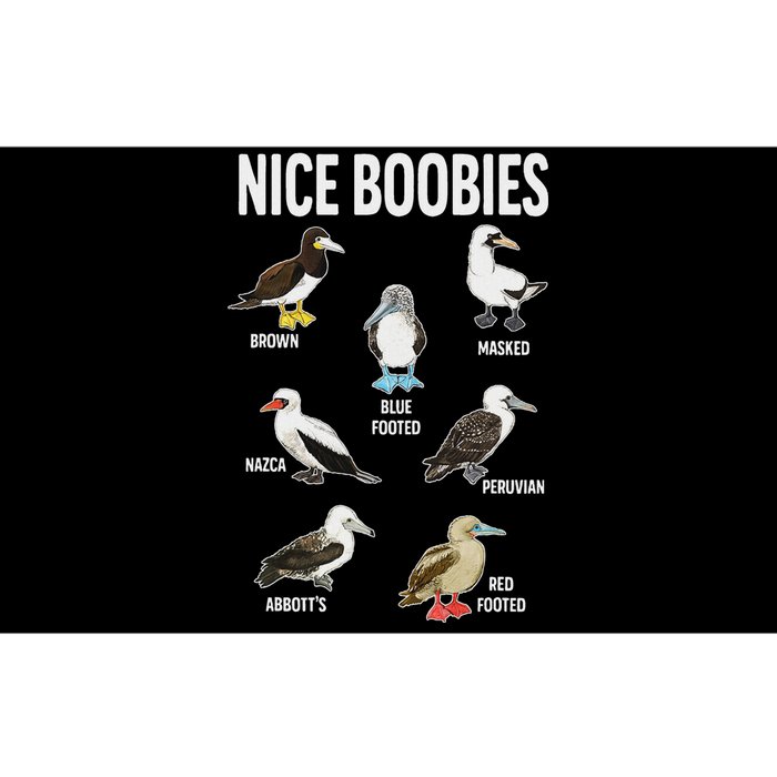 Nice Boobies Pun Adult Joke Funny Bird Lover Birdwatcher Bumper Sticker