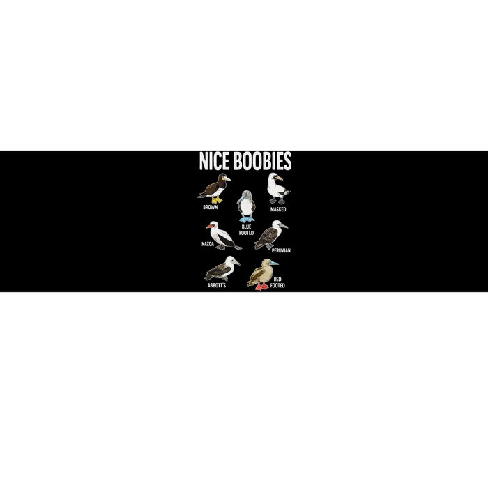 Nice Boobies Pun Adult Joke Funny Bird Lover Birdwatcher Bumper Sticker