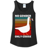 Non Binary Pride Funny No Gender Only Goose Lgbtq Enby Flag Ladies Essential Tank