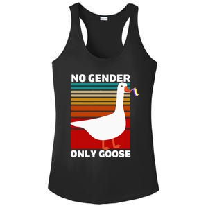 Non Binary Pride Funny No Gender Only Goose Lgbtq Enby Flag Ladies PosiCharge Competitor Racerback Tank