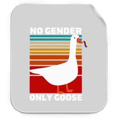 Non Binary Pride Funny No Gender Only Goose Lgbtq Enby Flag Permanent Decal Sticker