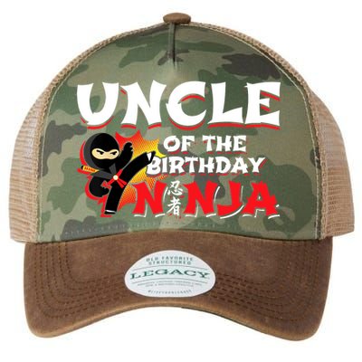 Ninja Birthday Party - Uncle of the Birthday Ninja Legacy Tie Dye Trucker Hat