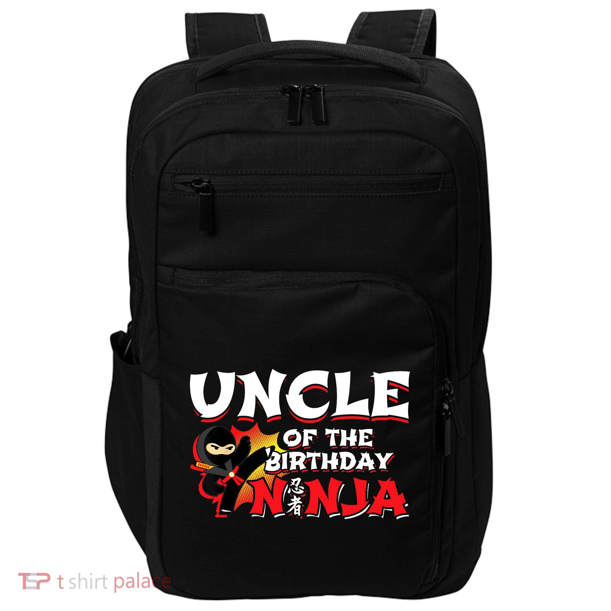 Ninja Birthday Party - Uncle of the Birthday Ninja Impact Tech Backpack