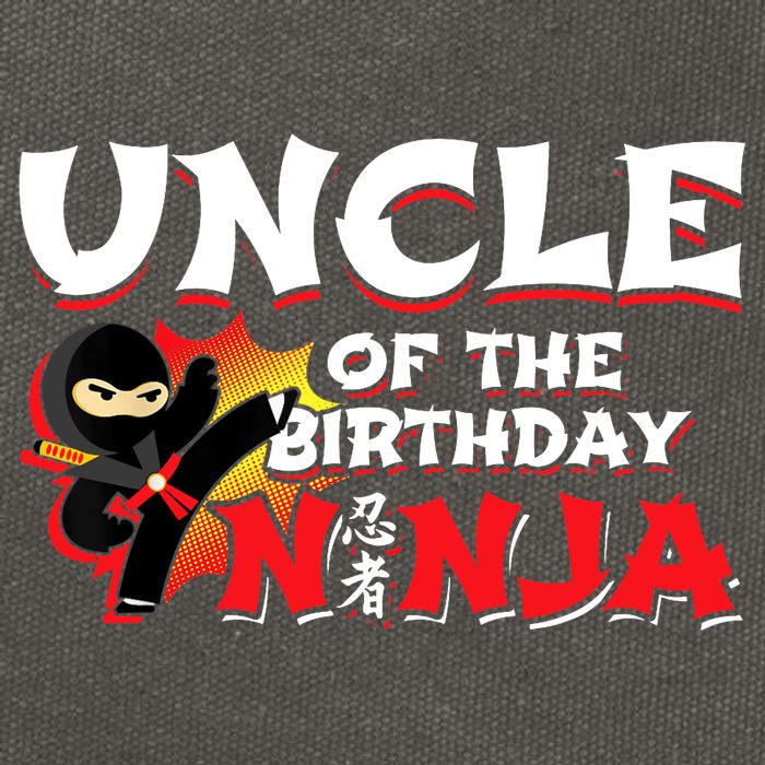 Ninja Birthday Party - Uncle of the Birthday Ninja Cotton Canvas Backpack