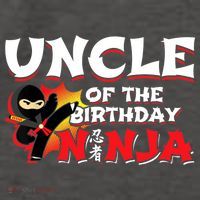 Ninja Birthday Party - Uncle of the Birthday Ninja Vector Backpack