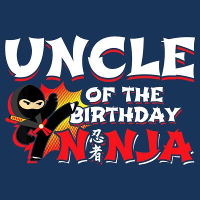 Ninja Birthday Party - Uncle of the Birthday Ninja T-Shirt