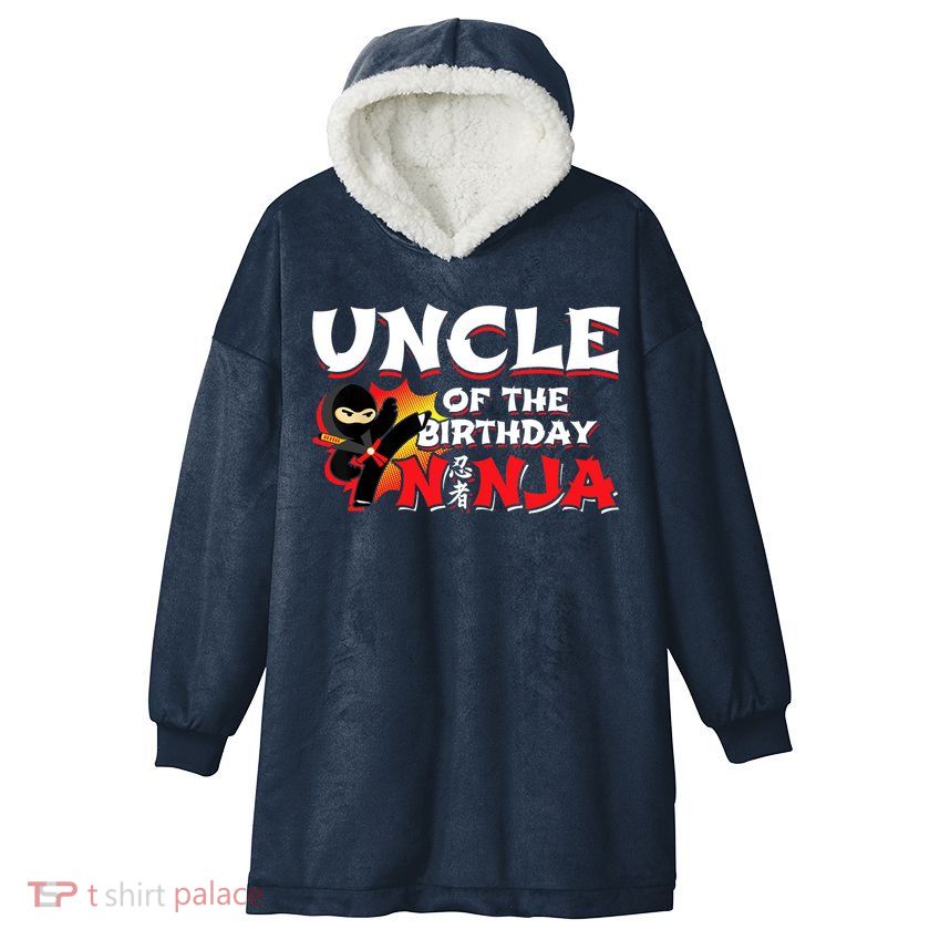 Ninja Birthday Party - Uncle of the Birthday Ninja Hooded Wearable Blanket