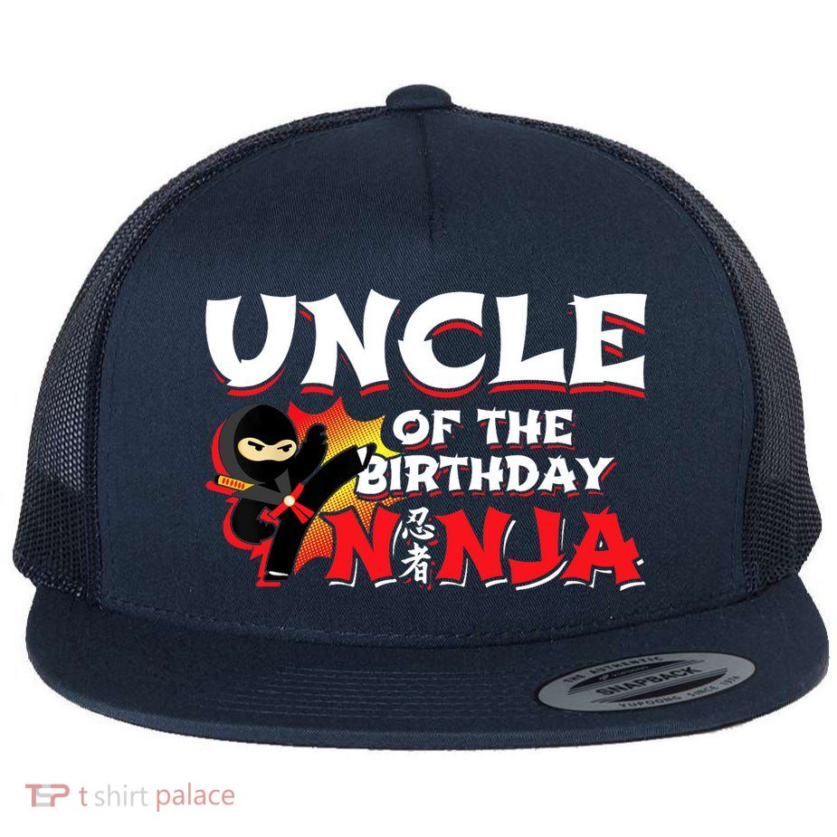 Ninja Birthday Party - Uncle of the Birthday Ninja Flatbill Hat