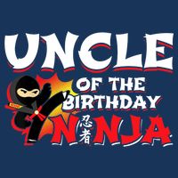 Ninja Birthday Party - Uncle of the Birthday Ninja 16 in Basic Backpack