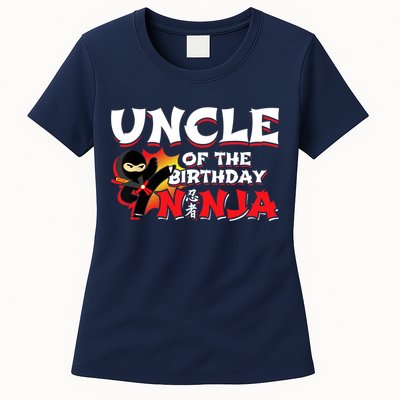 Ninja Birthday Party - Uncle of the Birthday Ninja Womens T-Shirt