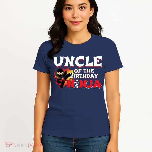 Ninja Birthday Party - Uncle of the Birthday Ninja Womens T-Shirt