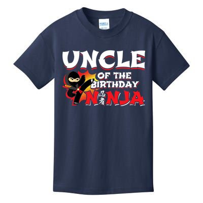 Ninja Birthday Party - Uncle of the Birthday Ninja Kids T-Shirt
