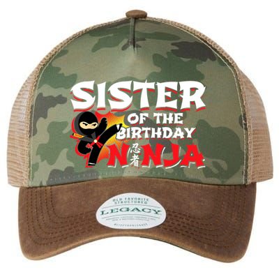Ninja Birthday Party - Sister of the Birthday Ninja Legacy Tie Dye Trucker Hat