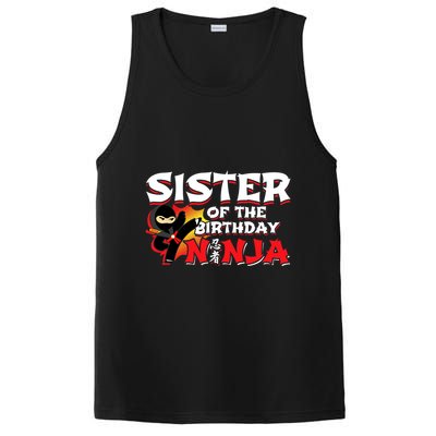 Ninja Birthday Party - Sister of the Birthday Ninja PosiCharge Competitor Tank