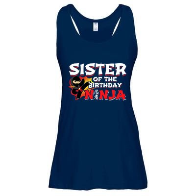 Ninja Birthday Party - Sister of the Birthday Ninja Ladies Essential Flowy Tank