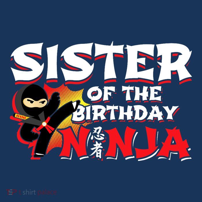 Ninja Birthday Party - Sister of the Birthday Ninja Flatbill Hat