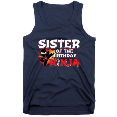 Ninja Birthday Party - Sister of the Birthday Ninja Tank Top