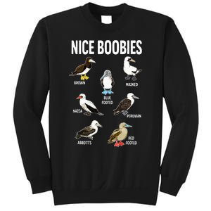 Nice Boobies Pun Adult Joke Funny Bird Lover Birdwatcher Sweatshirt