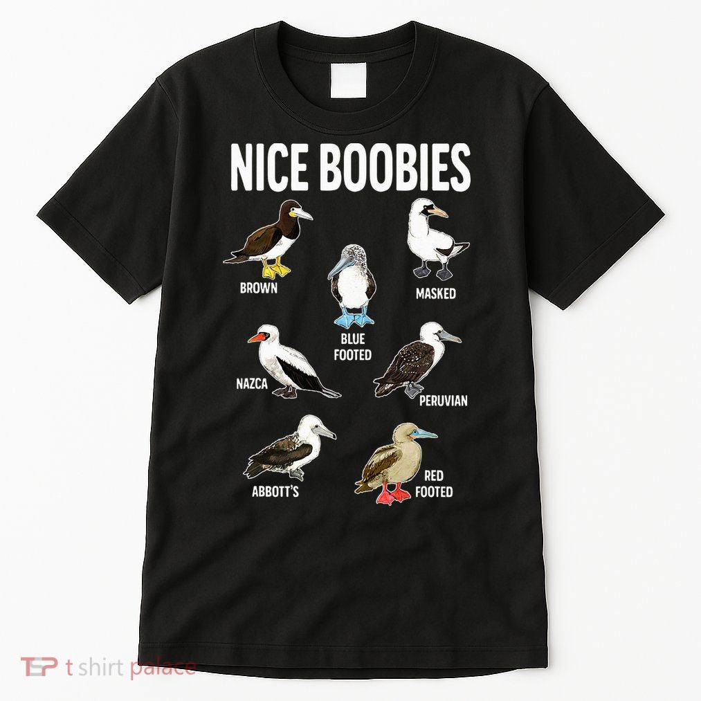 Nice Boobies Pun Adult Joke Funny Bird Lover Birdwatcher Tall T-Shirt