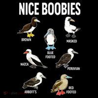 Nice Boobies Pun Adult Joke Funny Bird Lover Birdwatcher Flatbill Hat