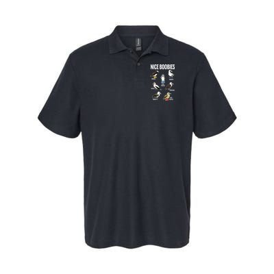 Nice Boobies Pun Adult Joke Funny Bird Lover Birdwatcher Polo
