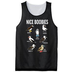 Nice Boobies Pun Adult Joke Funny Bird Lover Birdwatcher Mesh Reversible Basketball Jersey Tank