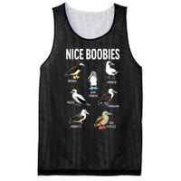 Nice Boobies Pun Adult Joke Funny Bird Lover Birdwatcher Mesh Reversible Basketball Jersey Tank