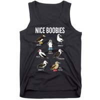 Nice Boobies Pun Adult Joke Funny Bird Lover Birdwatcher Tank Top