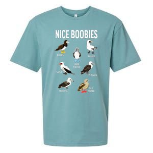 Nice Boobies Pun Adult Joke Funny Bird Lover Birdwatcher Sueded Cloud Jersey T-Shirt