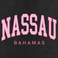 Nassau Bahamas Preppy Retro Pink Souvenir 7 Panel Mesh Trucker Snapback Hat