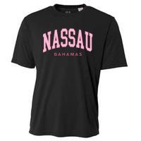 Nassau Bahamas Preppy Retro Pink Souvenir Cooling Performance Crew T-Shirt