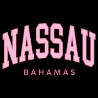 Nassau Bahamas Preppy Retro Pink Souvenir T-Shirt
