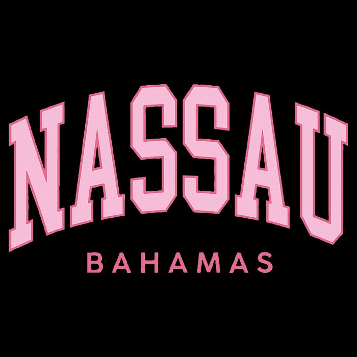 Nassau Bahamas Preppy Retro Pink Souvenir T-Shirt